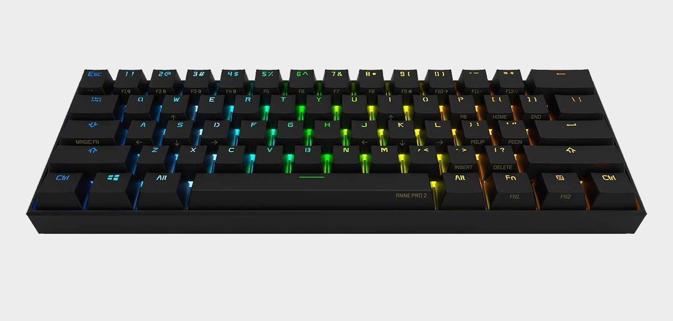 Anne Pro 2 Wireless Mechanical Keyboard Fn Keys Cheat Sheet | SOFTKUBE