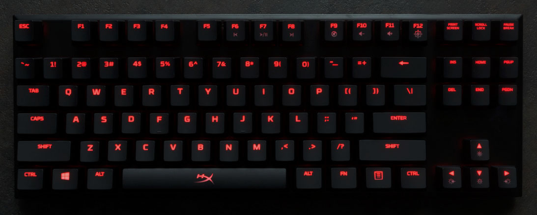 hyperx alloy fps keyboard layout